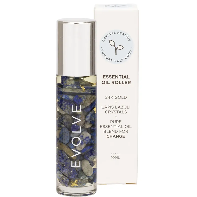 Summer Salt Body Evolve Essential Oil Roller Lapis Lazuli Crystals 10ml Cheap
