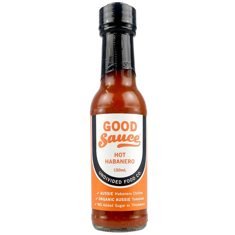 Money Back Guarantee Undivided Food Co GOOD Sauce Hot Habanero 150ml
