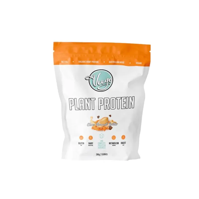 Veego Plant Protein Powder Chocolate Peanut Butter 280g Weekend Sale