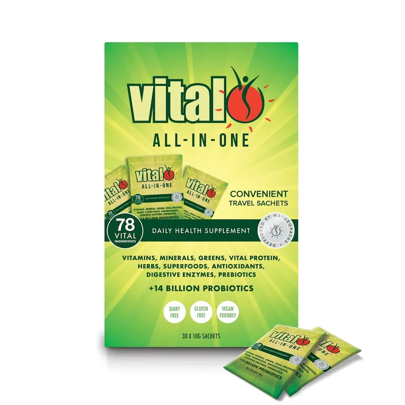 Vital All-in-One Daily Health Supplement 30 x 10g Sachets Seasonal Sale