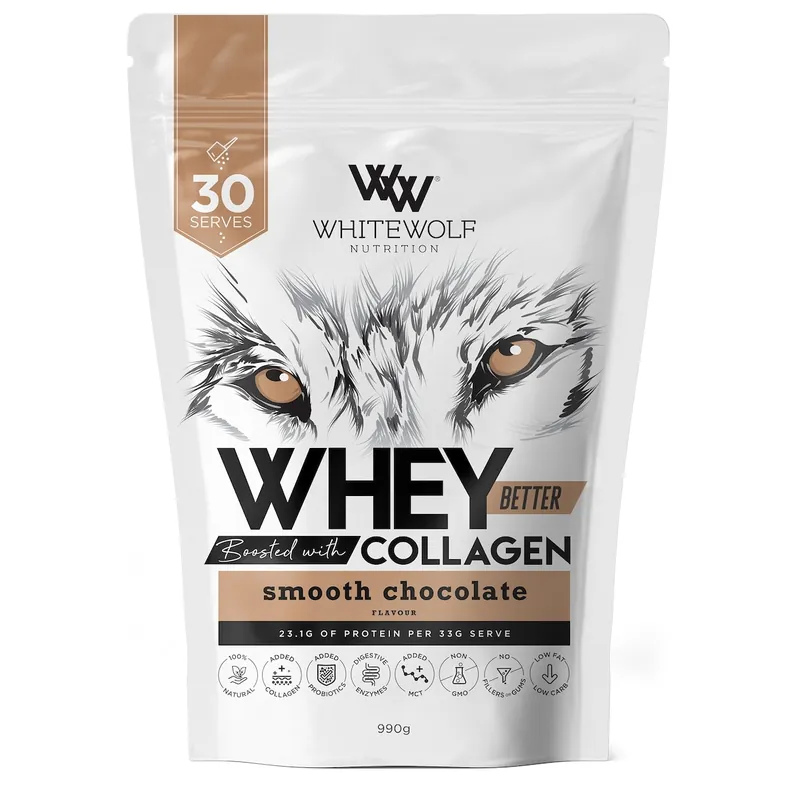 White Wolf Nutrition Whey Better Protein Smooth Chocolate 990g Hassle-Free Returns