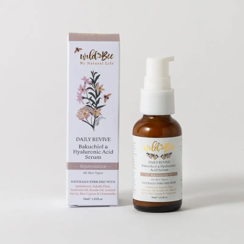 Wild Bee Daily Revive – Bakuchiol & Hyaluronic Acid Serum 30ml Exclusive