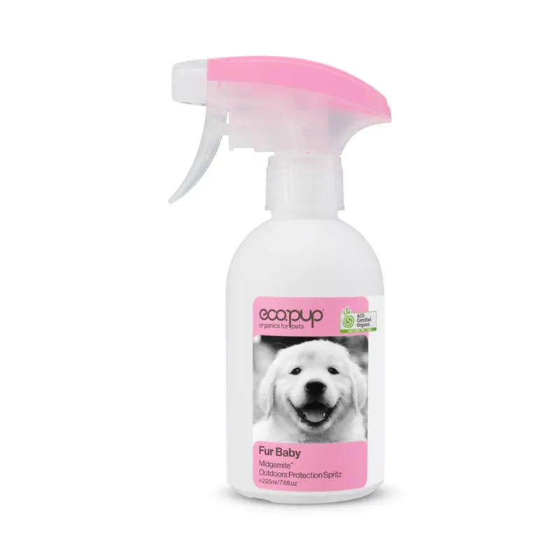 Eco.pup Organics Fur Baby Midgemite Outdoor Protection Spritz 225ml Free Returns