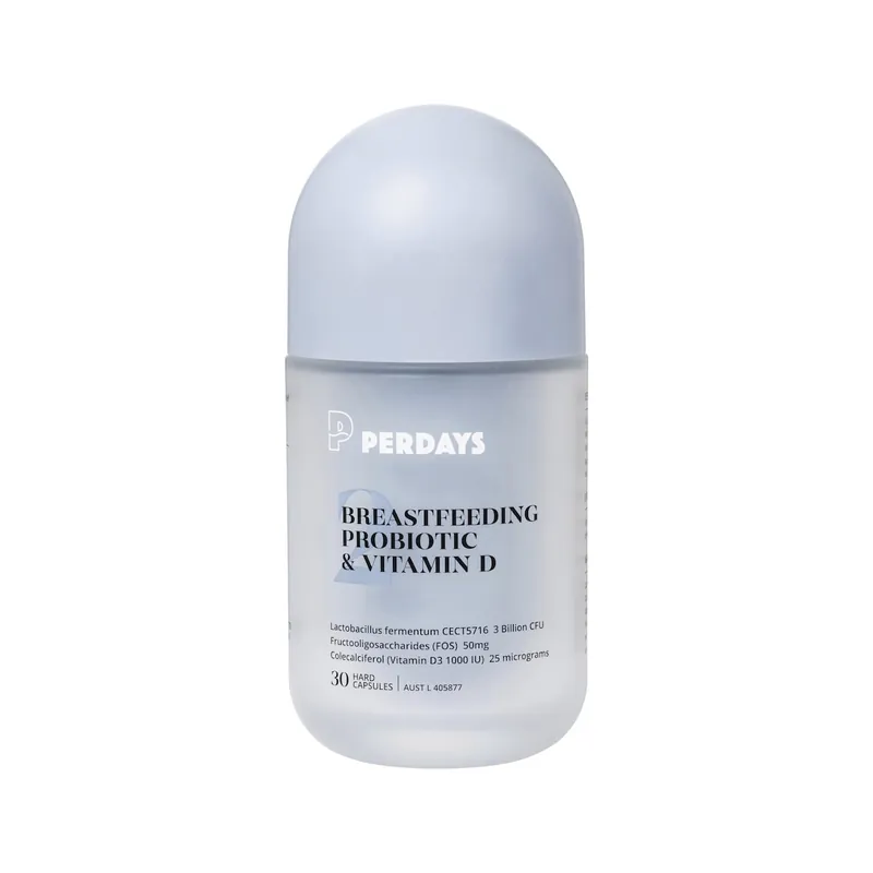 Worldwide Shipping Perdays Breastfeeding Probiotic & Vitamin D 30 Capsules