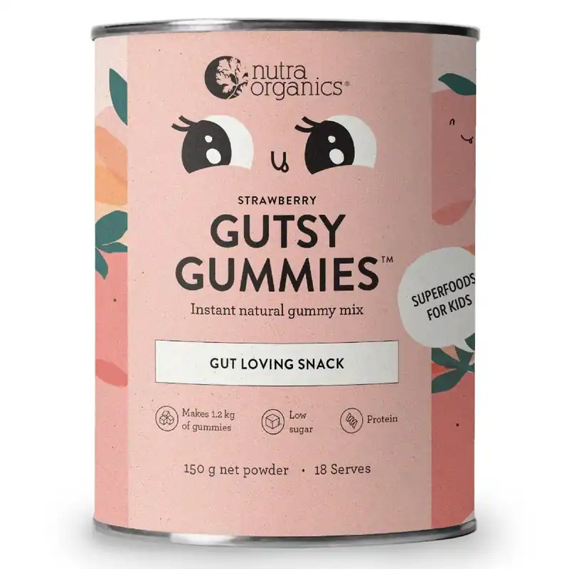Nutra Organics Gutsy Gummies Strawberry 150g Super Sale