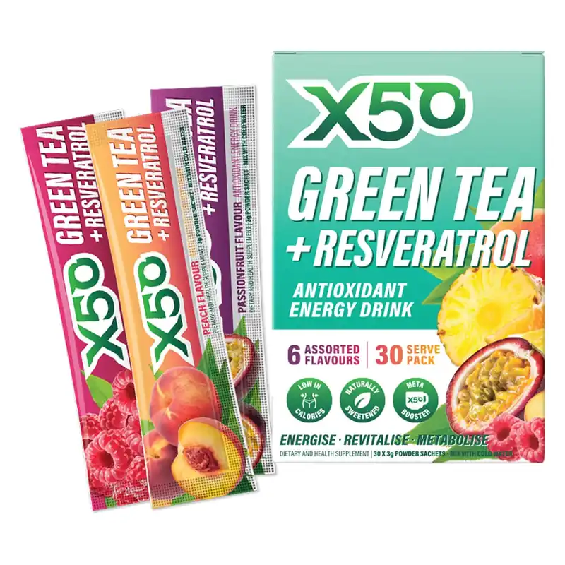 Flash Sale Green Tea X50 Assorted 30 Sachets