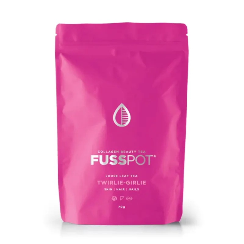 Special Offer Fusspot Collagen Beauty Tea Twirlie Girlie Loose Leaf Tea 70g