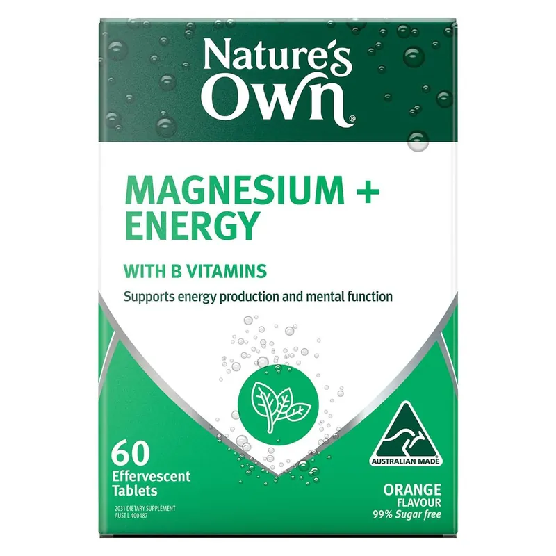 Nature's Own Effervescent Magnesium + Energy Tablets 60 Pack Best Choice