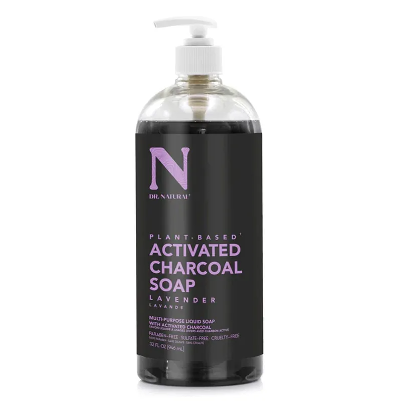 Certified Dr. Natural Charcoal Liquid Soap Lavender 946ml