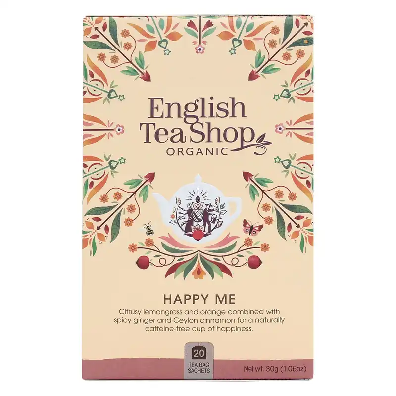 Reduced Price English Tea Shop Organic Wellness Tea Happy Me 20 Tea Bags