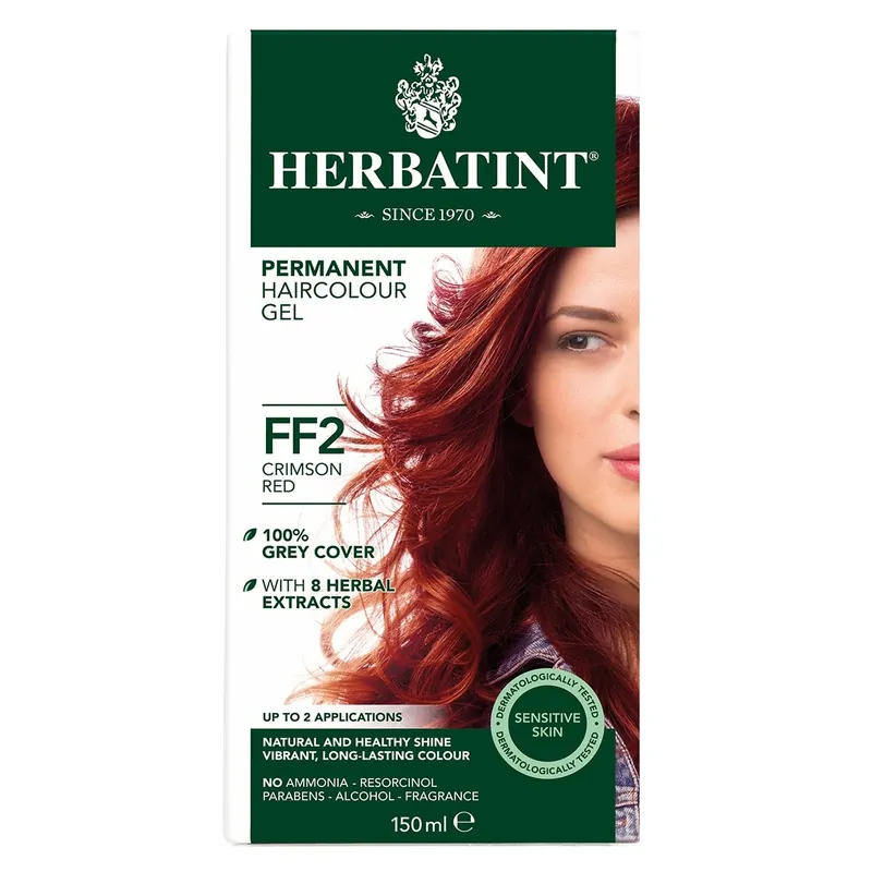 Herbatint Permanent Hair Colour Gel FF2 Crimson Red 150ml Hot Deal