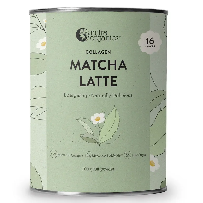 Nutra Organics Collagen Matcha Latte 100g Save Now