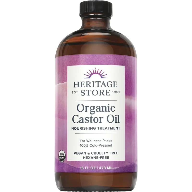 Heritage Store Organic Castor Oil 473ml Latest