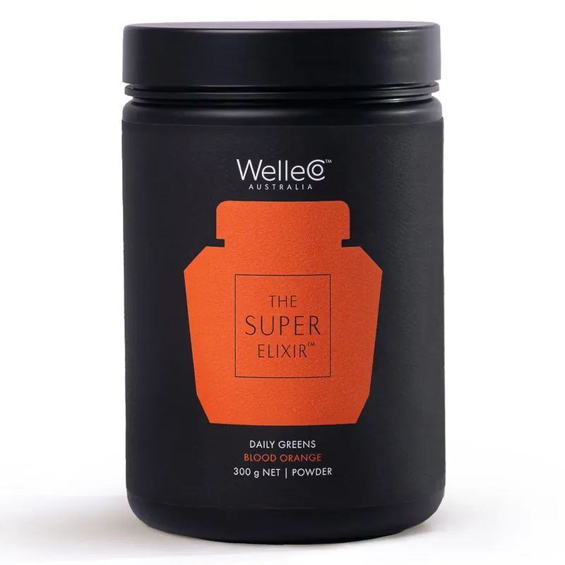 WelleCo The Super Elixir Daily Greens Powder Refill Blood Orange 300g Flash Sale