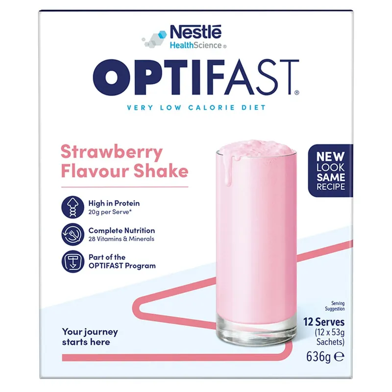 Optifast VLCD Shake Strawberry 12 x 53g Modern
