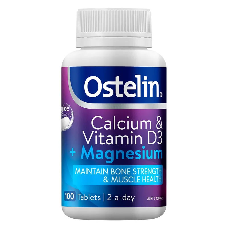 Ostelin Calcium & Vitamin D3 + Magnesium 100 Tablets Shop Now