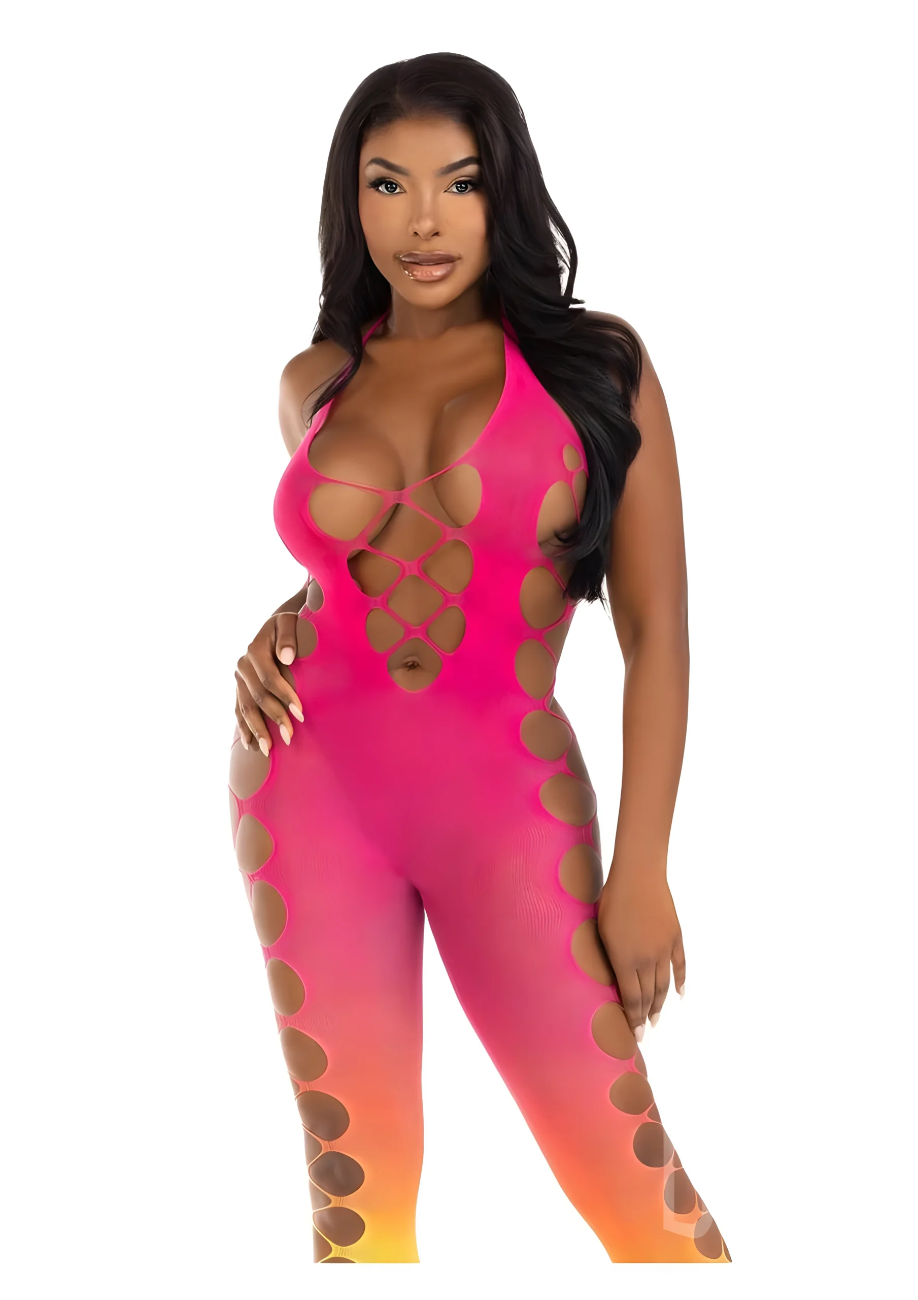 Sunset Summer Nights Footless Bodystocking