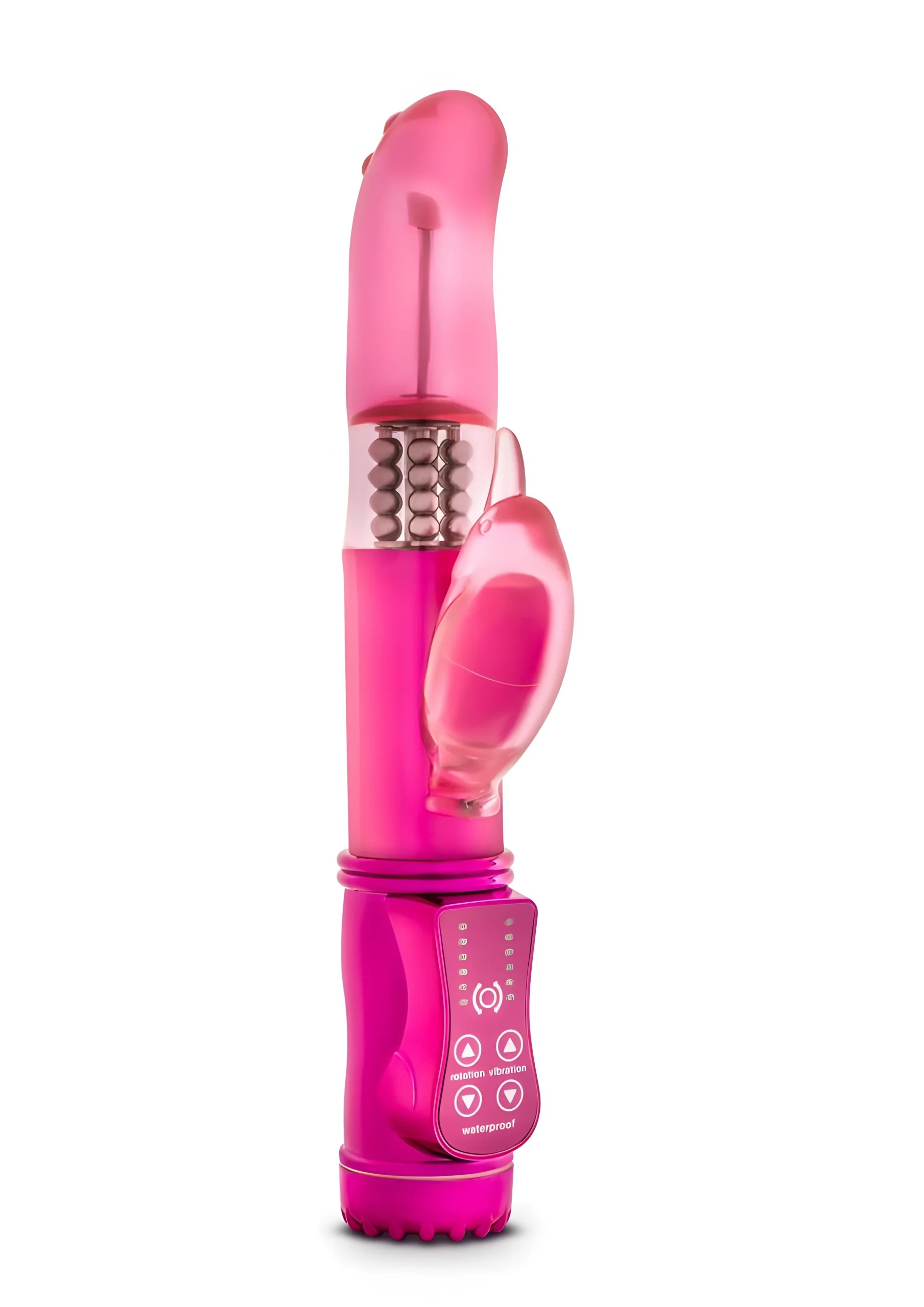 Dancing Dolphin Curved Fuchsia Rabbit Vibrator