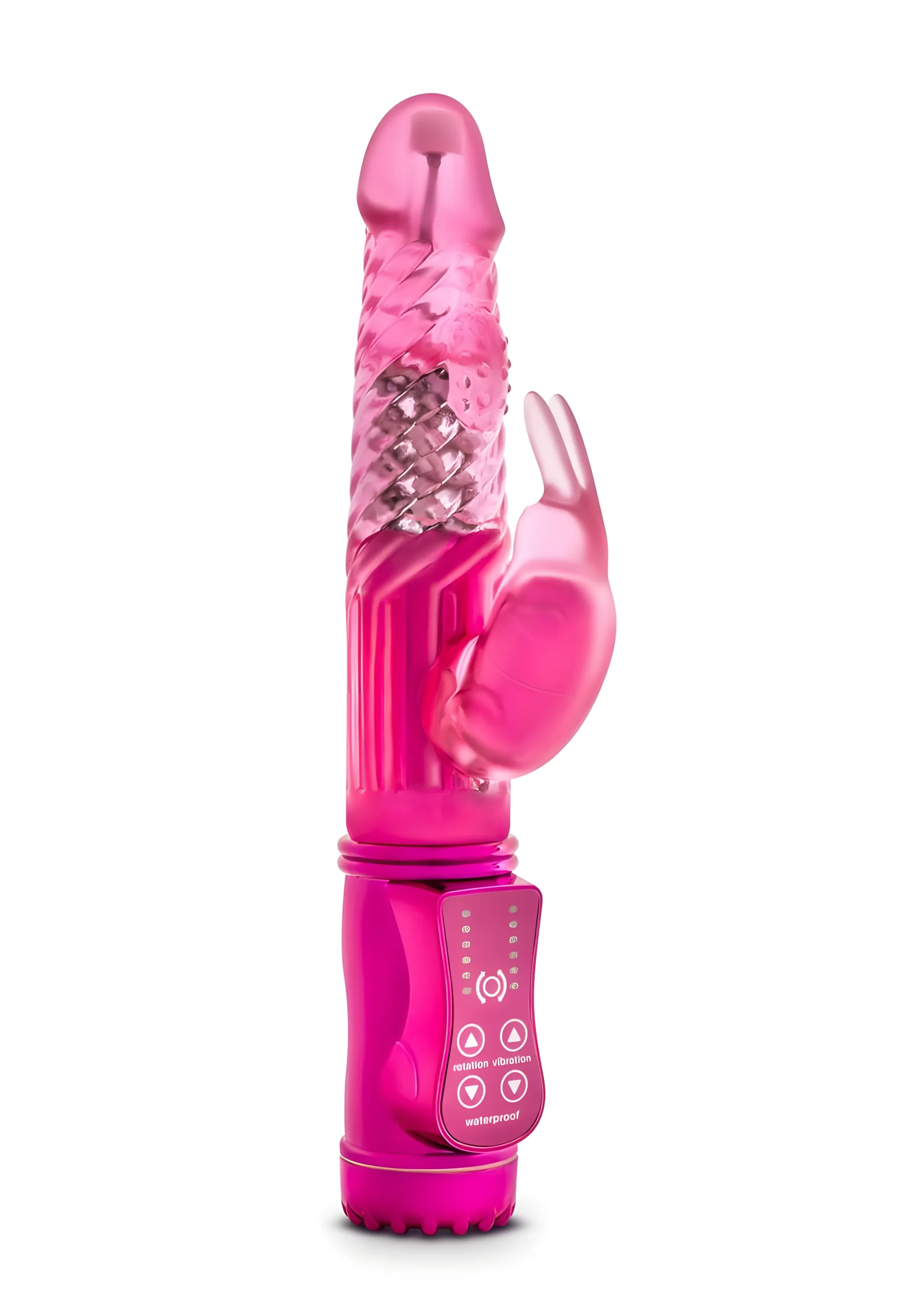 Romping Rabbit Fuchsia Vibrator 9 Inch