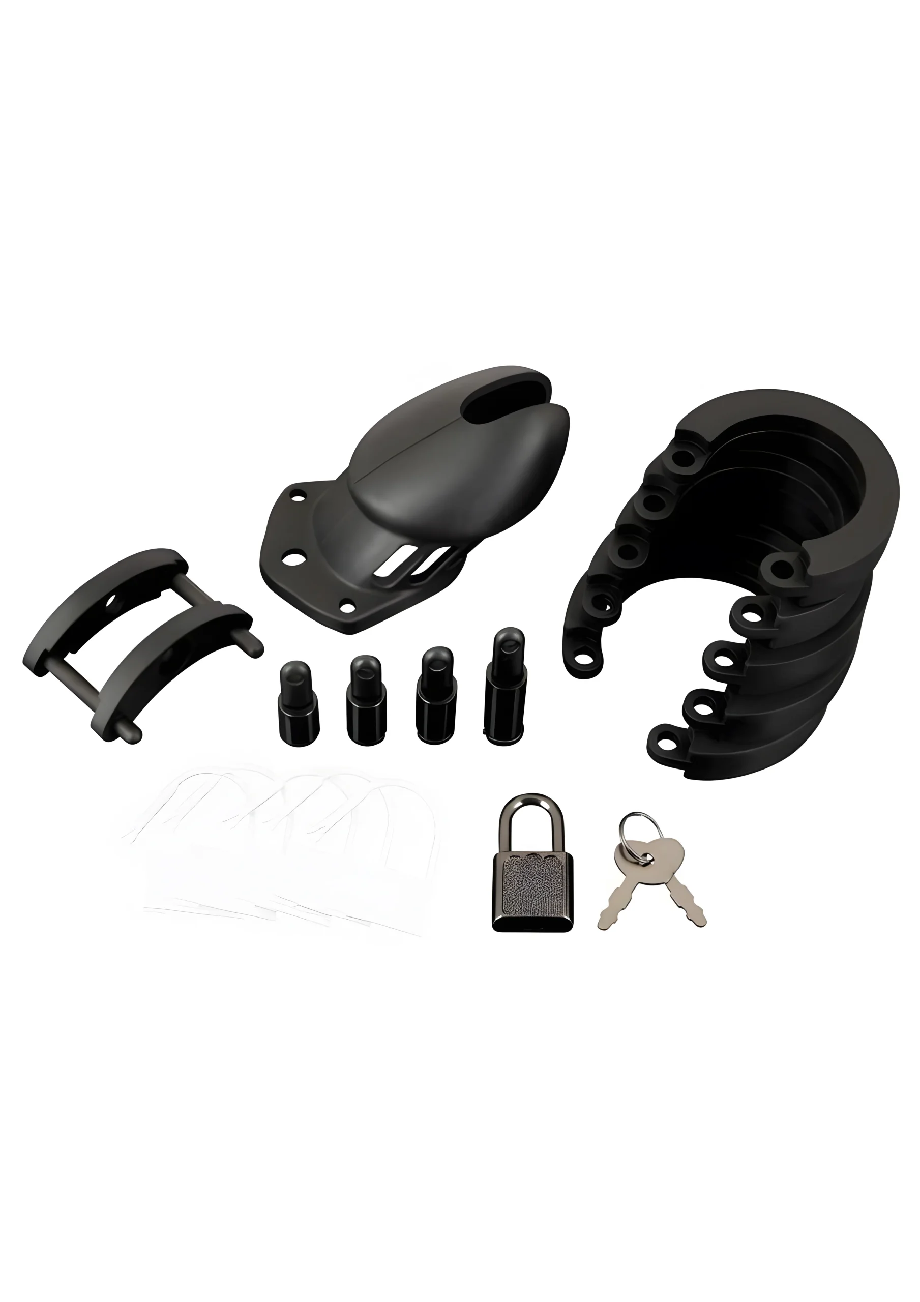 Black Silicone Chastity Cage