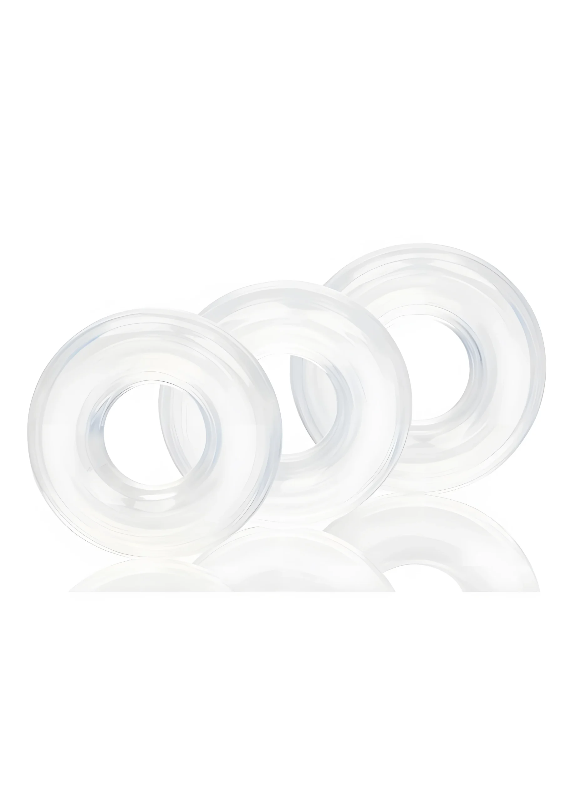 Set of Three Silicone Stacker Rings