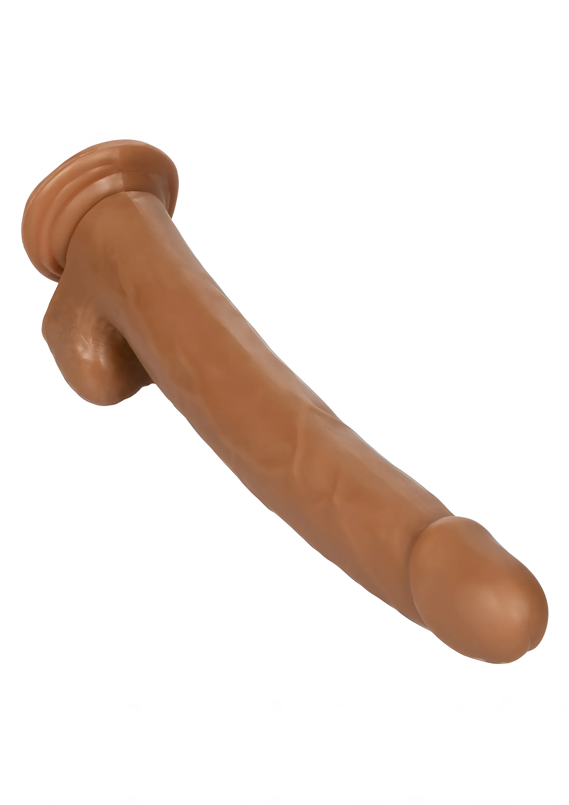 Size Queen 12 Inch Realistic Dildo Brown