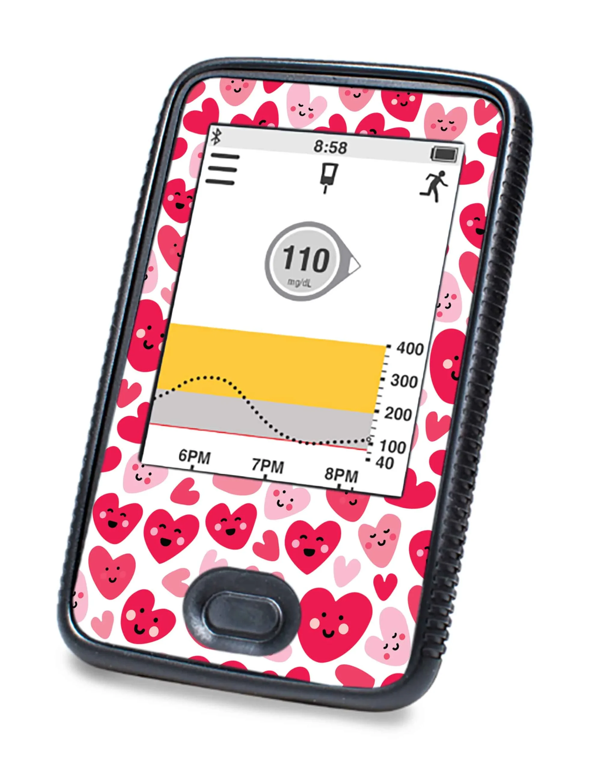 Smiley Hearts Designed for DEXCOM G6 Touchscreen Receiver