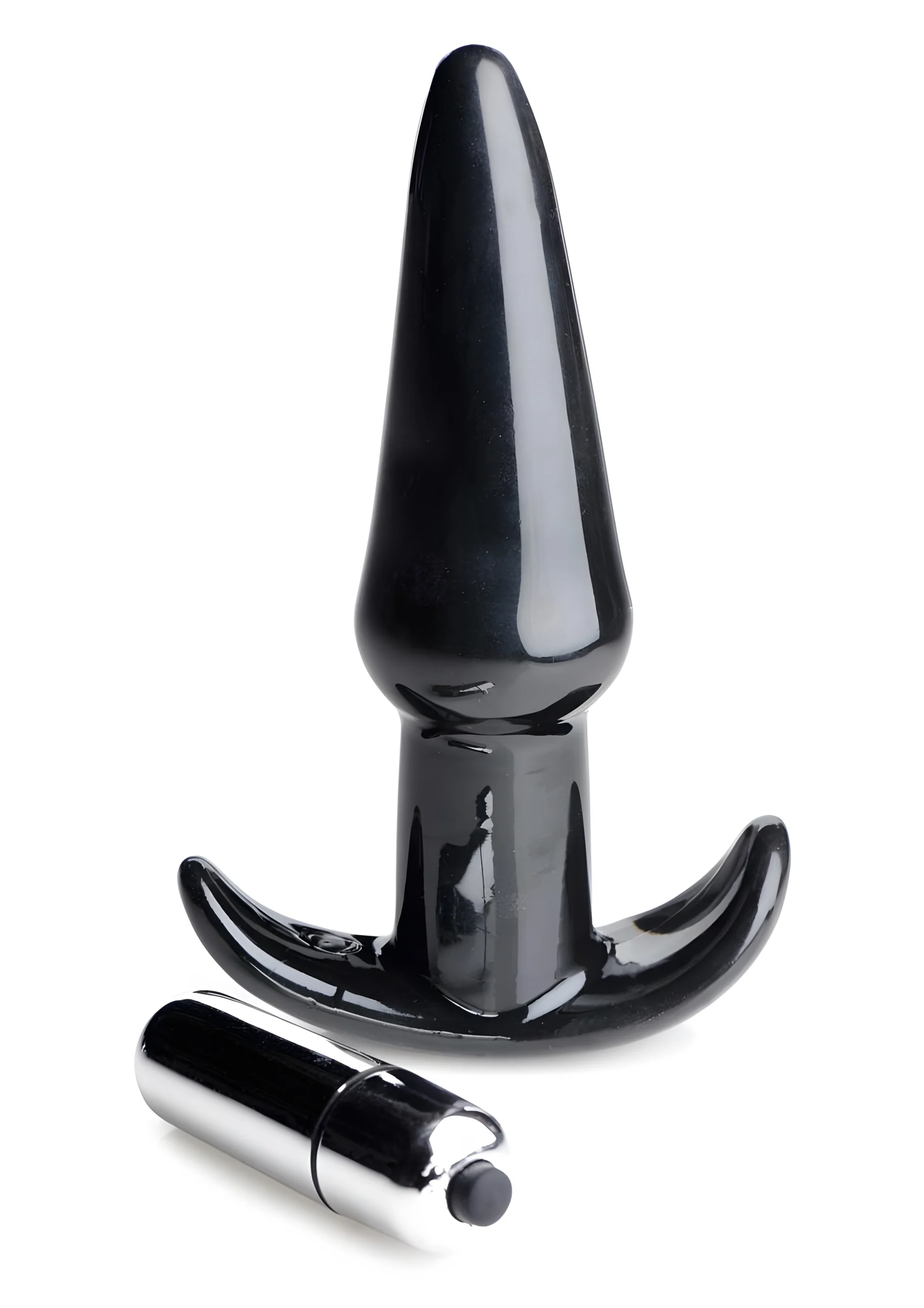Smooth Vibrating Plug Black