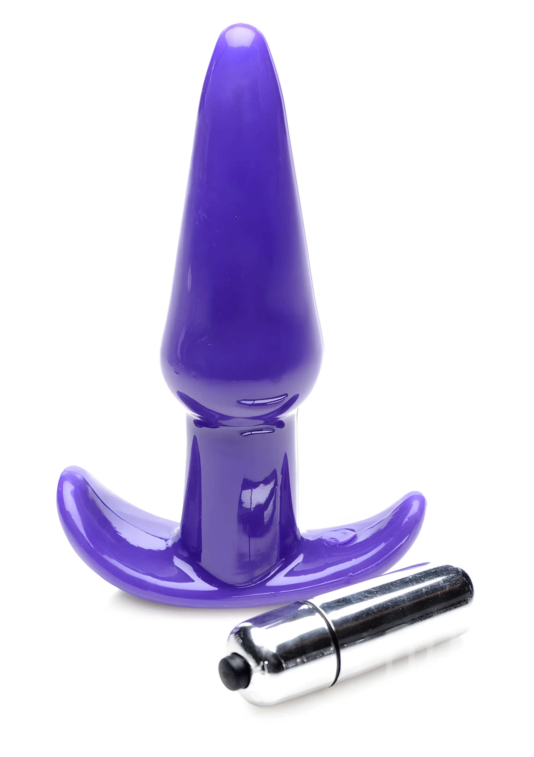 Smooth Vibrating Plug Purple