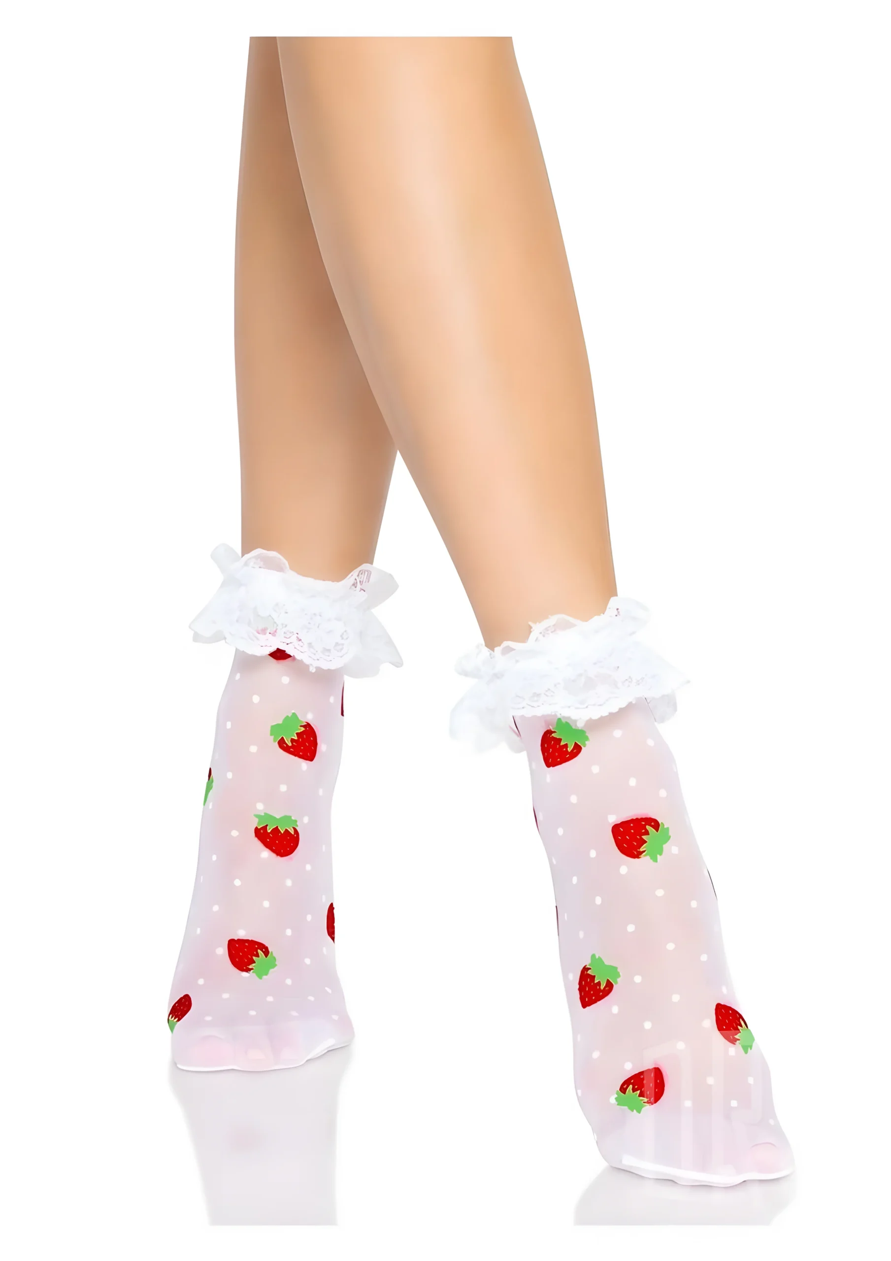 Strawberry Ruffle Anklets