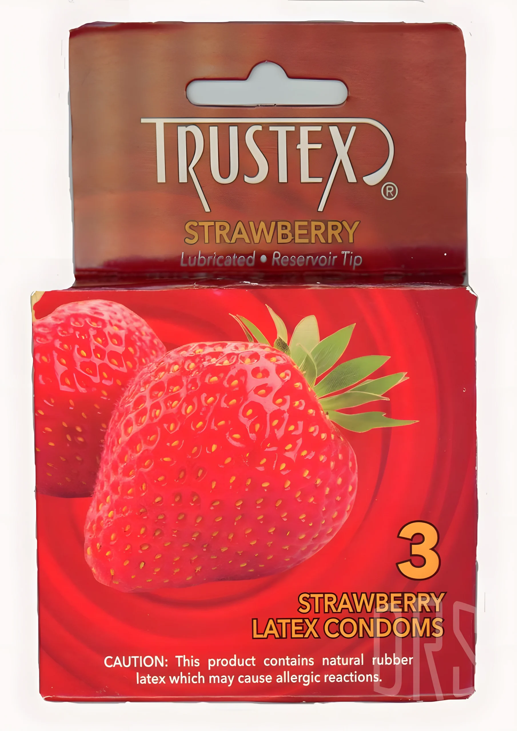 Strawberry Flavored Condoms 3 Pack