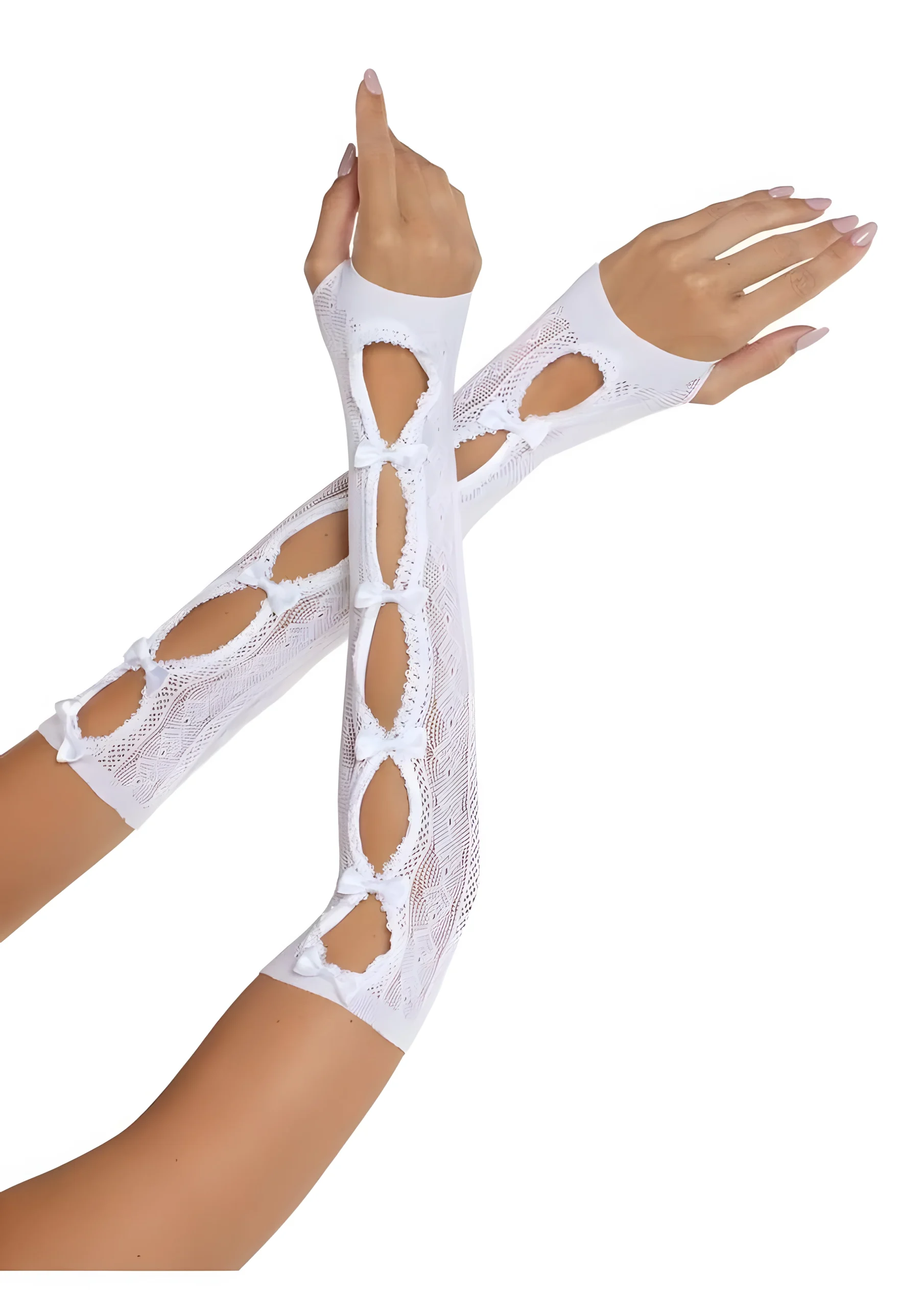 Sweetheart Striped Arm Warmers
