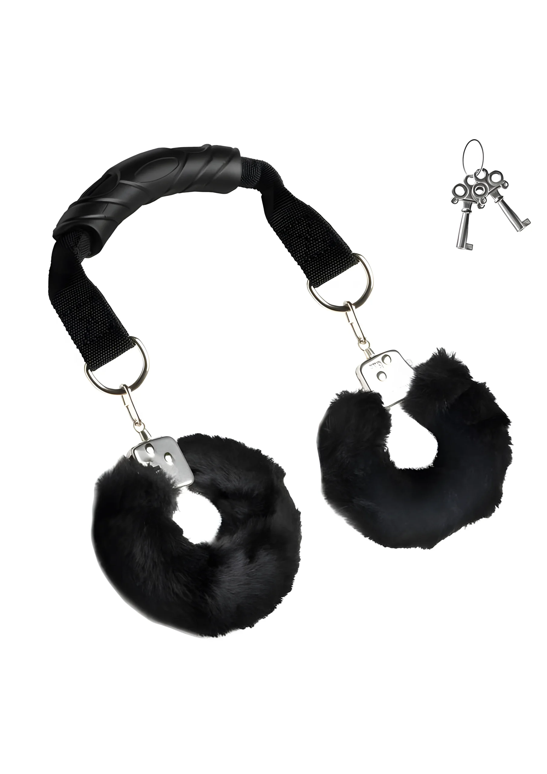 The Handler Furry Handcuffs With Handle
