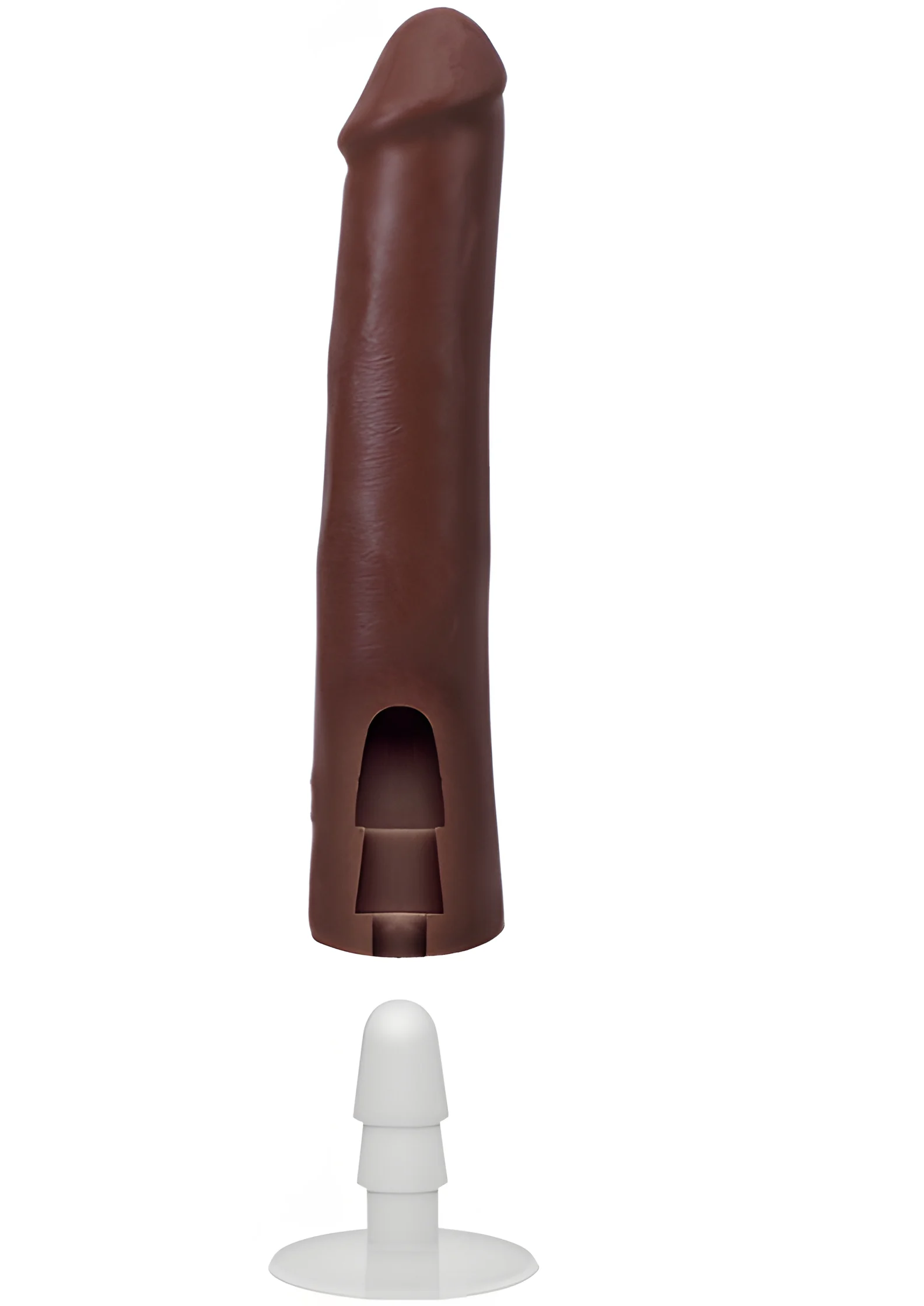 The Realistic Cock Ultraskyn 9 Inch Chocolate