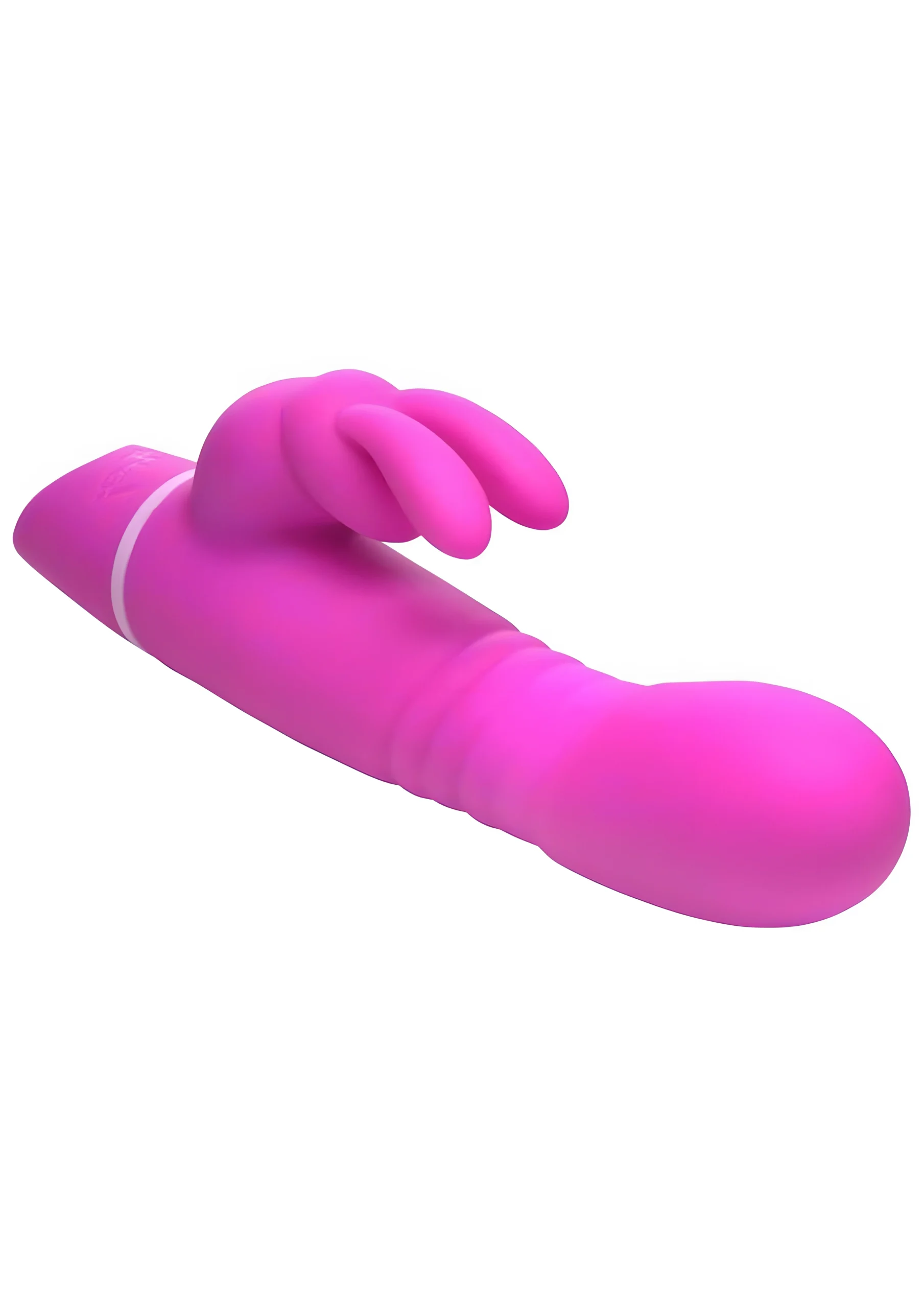 Thrusting Silicone Rabbit Vibrator Purple