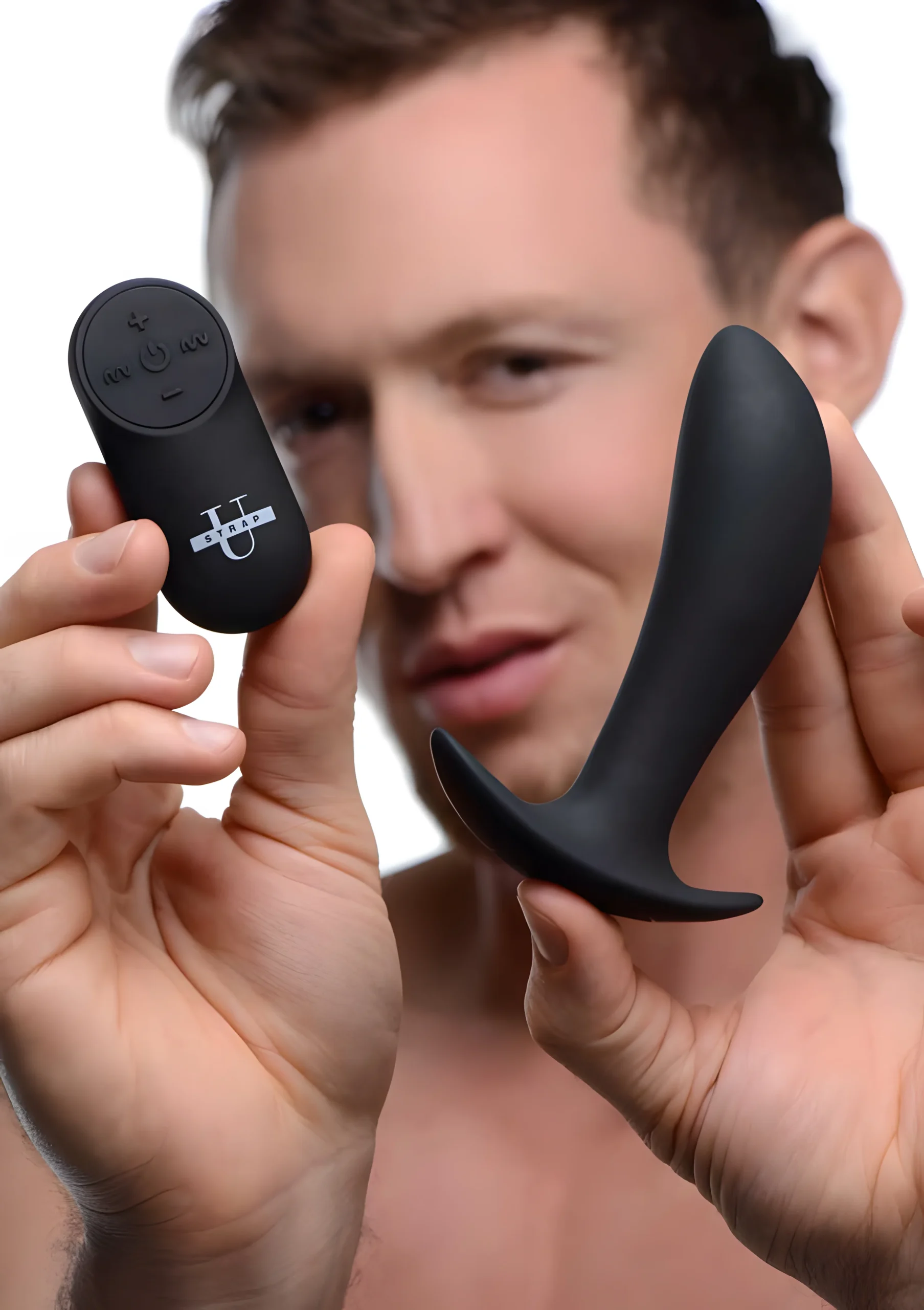 Silicone Prostate Vibrator with Remote Control