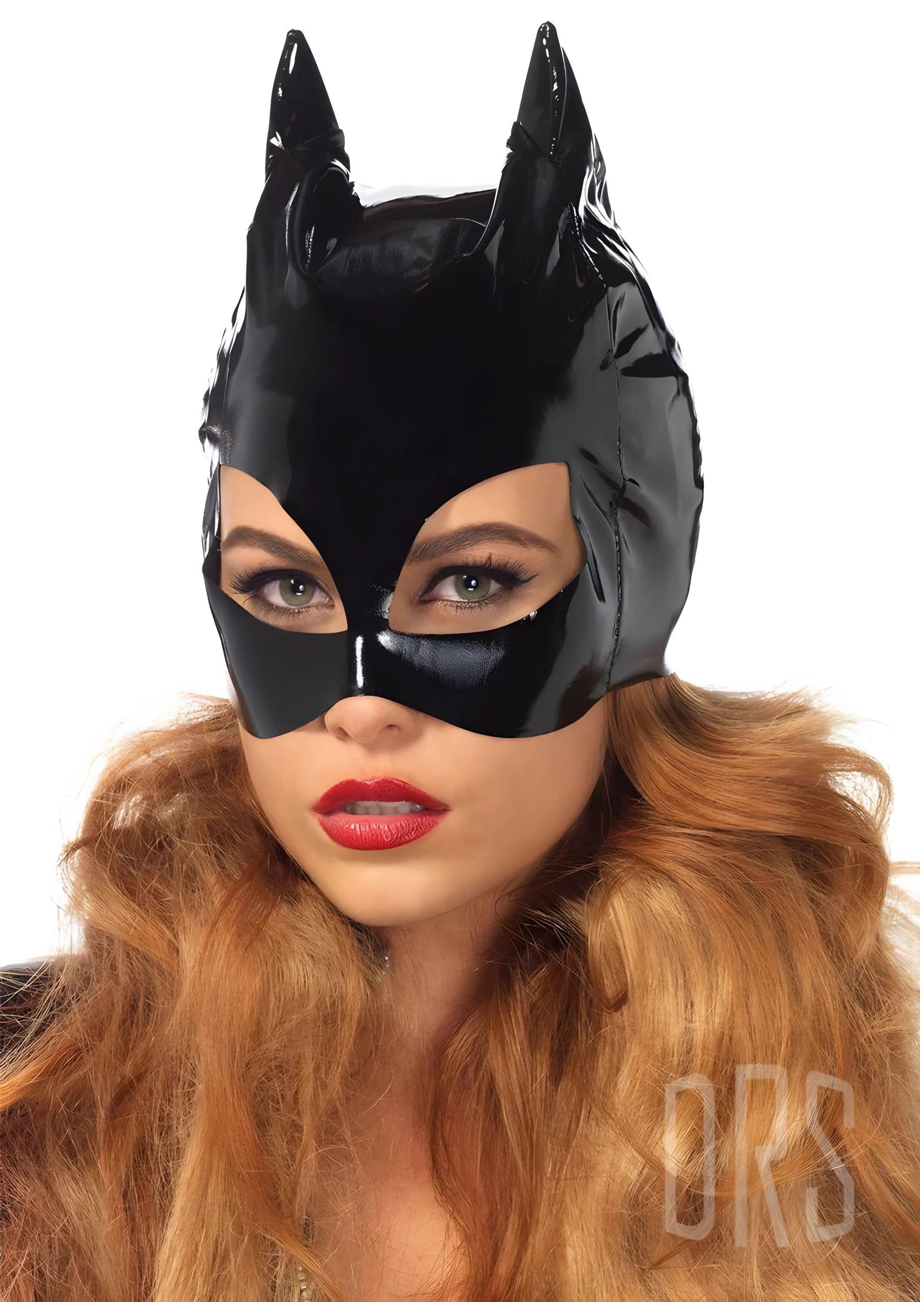 Wet Look Vinyl Catwoman Mask