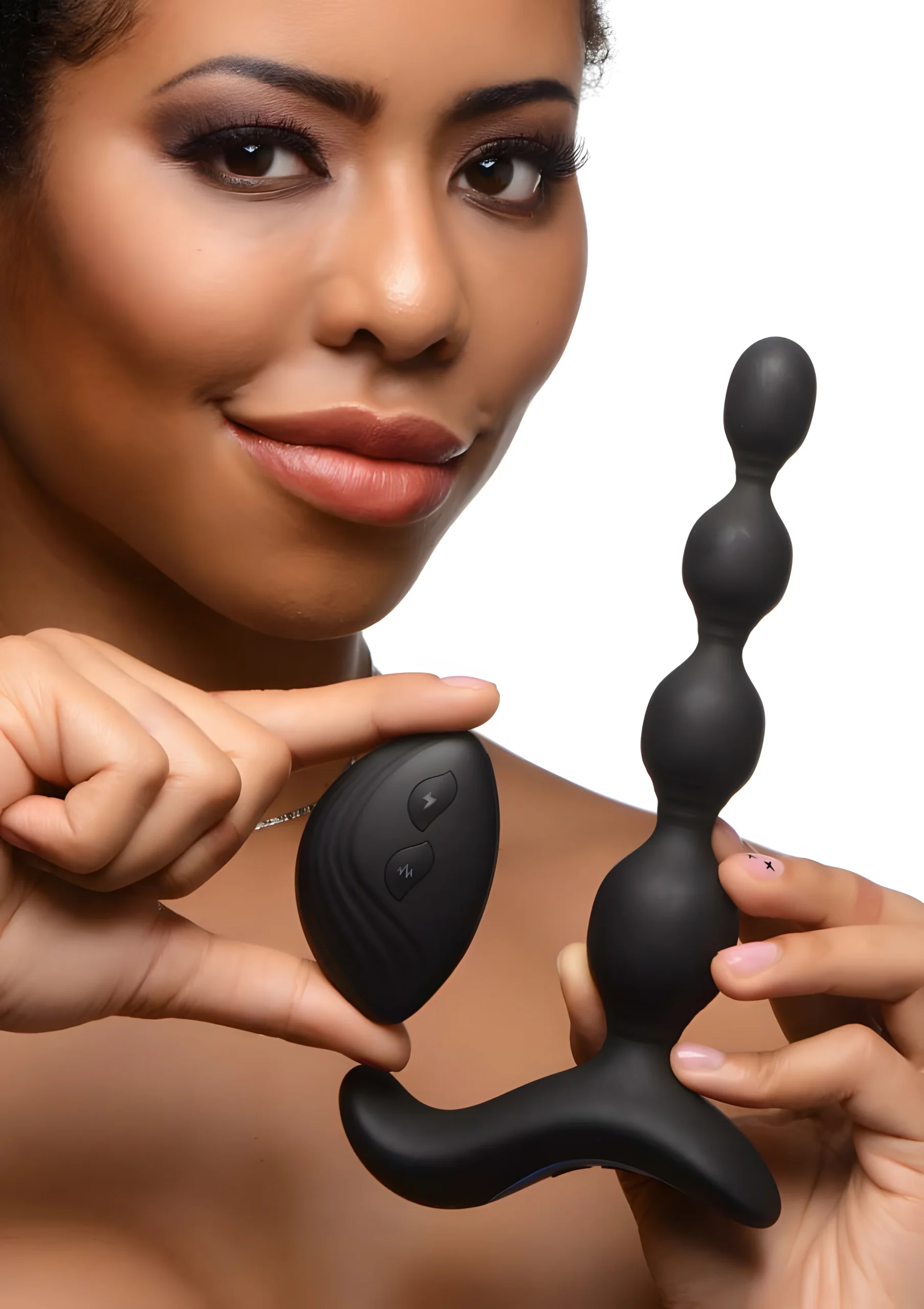 Shock-Beads Vibrating E-Stim Anal Beads With Remote