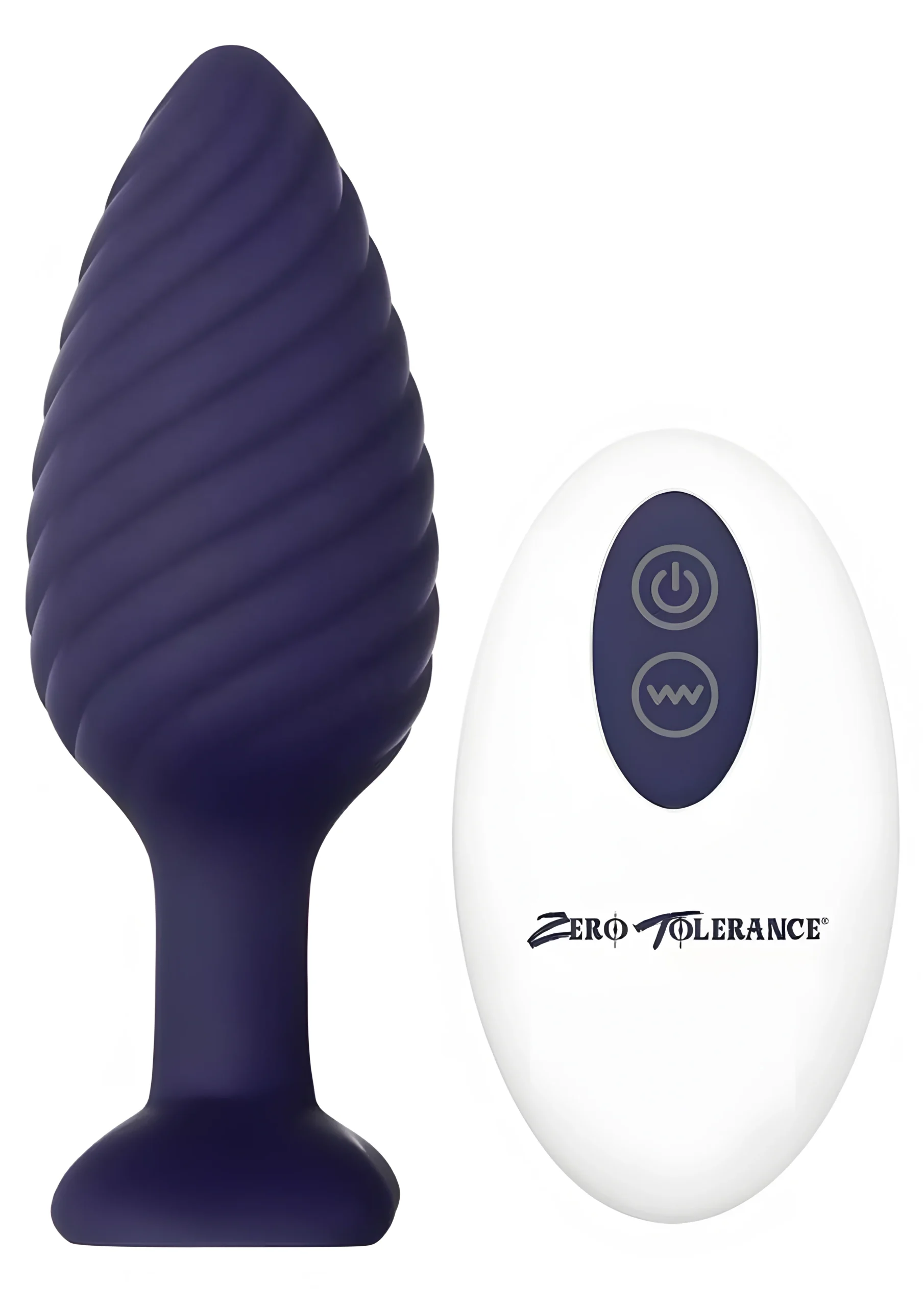 Wicked Twister Silicone Vibrating Butt Plug With Remote