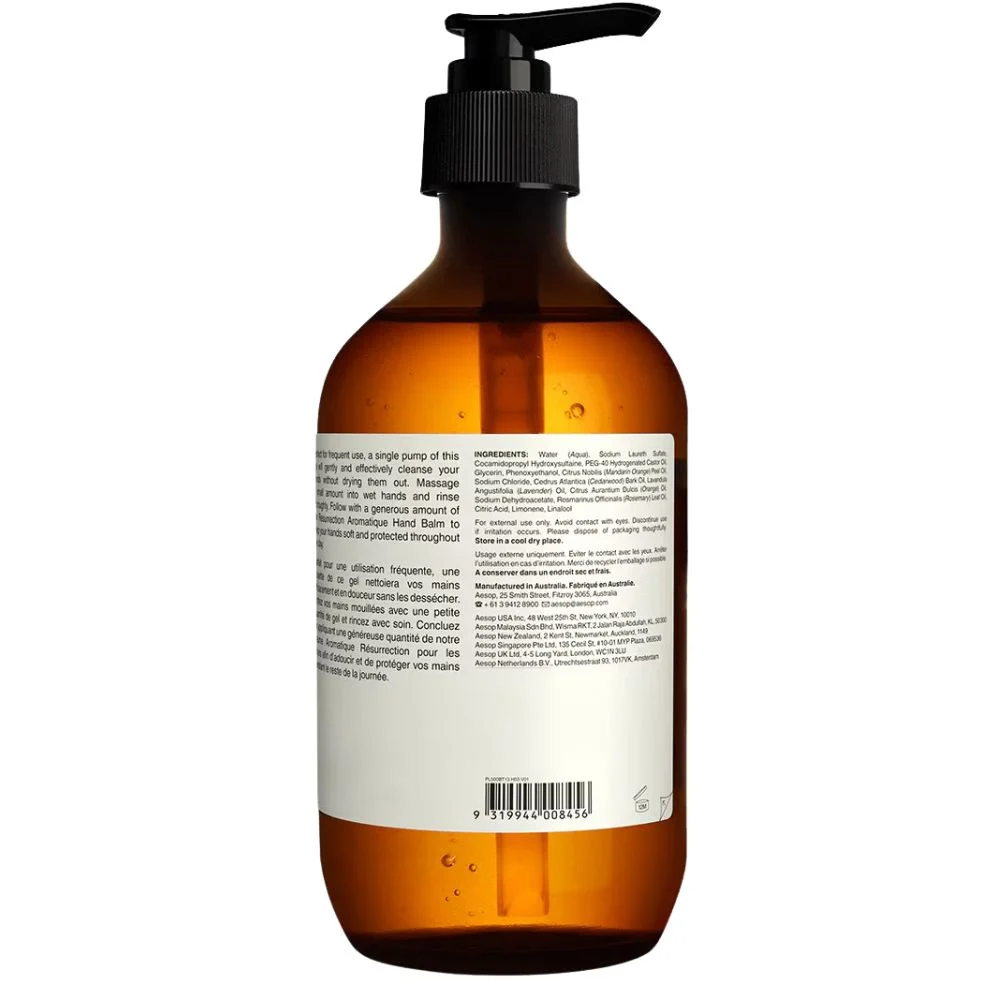 Aesop Resurrection Aromatique Hand Wash for Hard-Working Hands