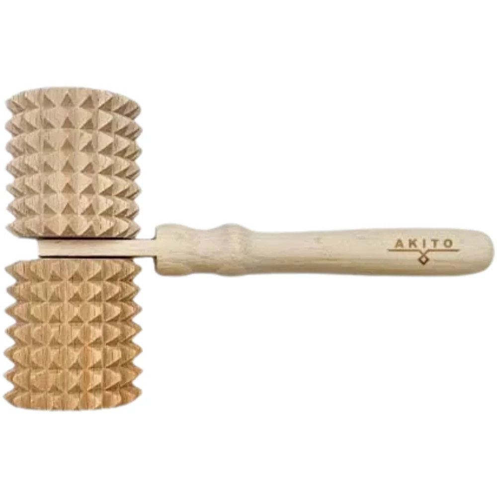 Akito Double Wooden Massager with Handle
