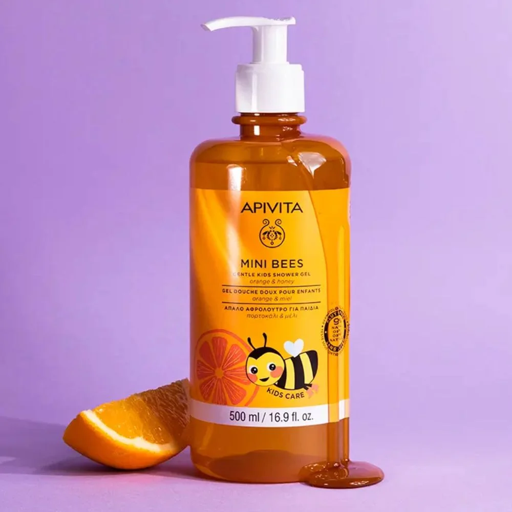 Apivita Mini Bees Gentle Kids Shower Gel with Orange and Honey