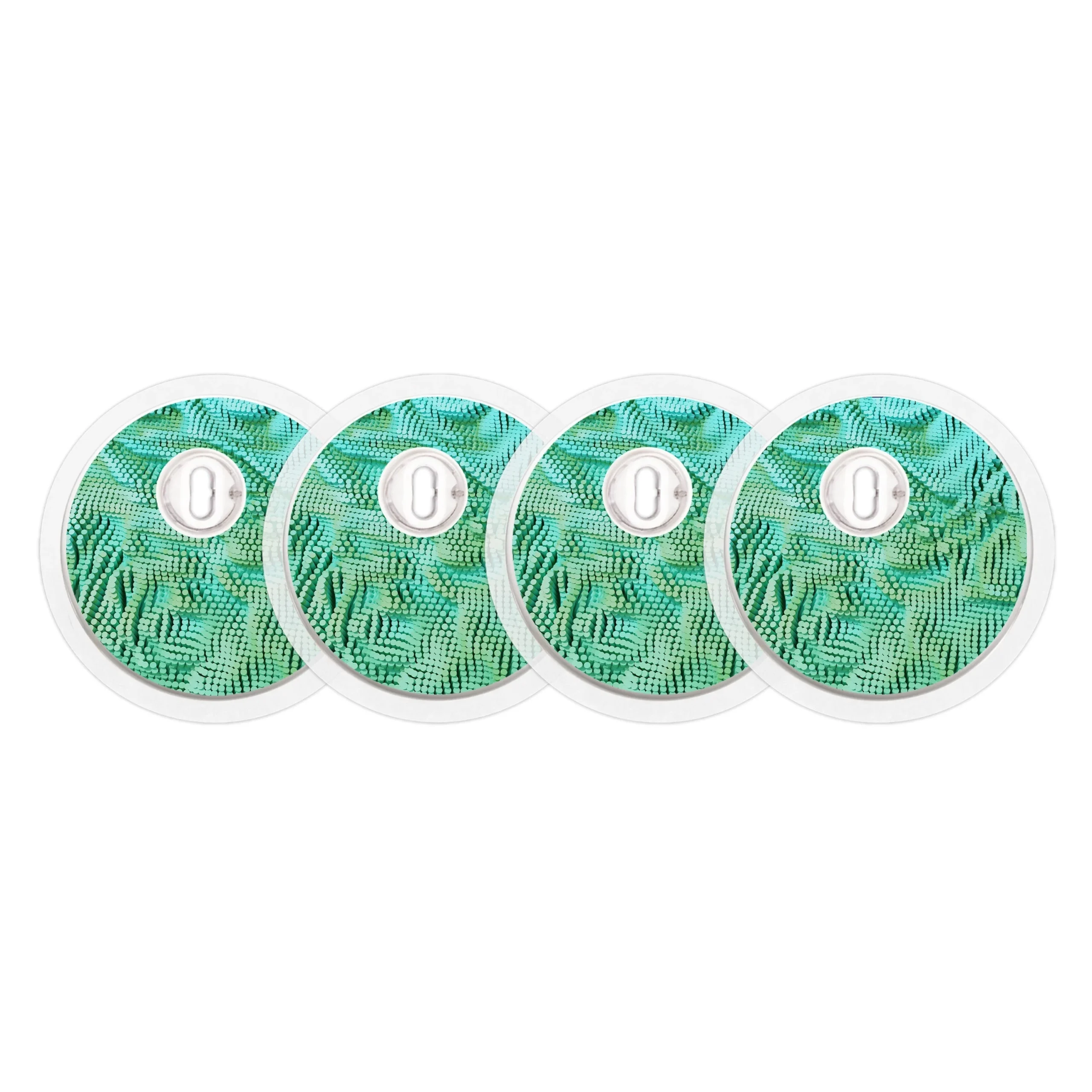 Aqua Ripple Sticker Designed for the FreeStyle Libre 3 Plus & LingoSensor