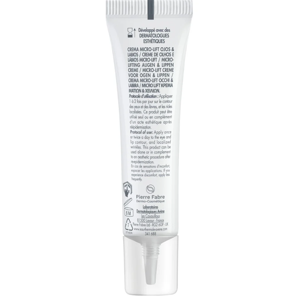 Avène Hyaluron Activ Procedure Eye and Lip Cream Retinal