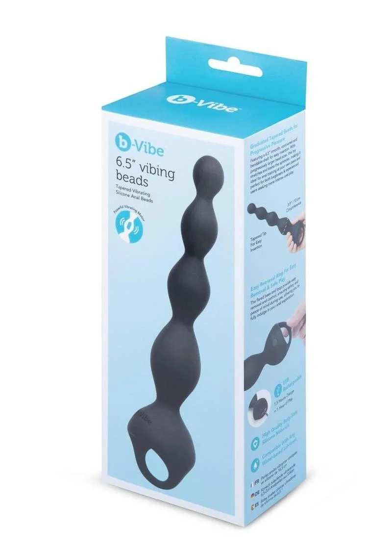 B-Vibe 6.5 Rechargeable Silicone Vibing Beads