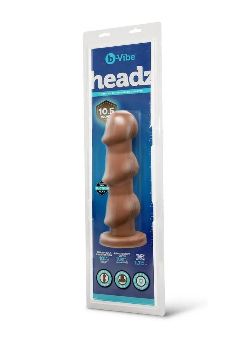 B-Vibe Headz Multi Bulb Dildo with Flared Base