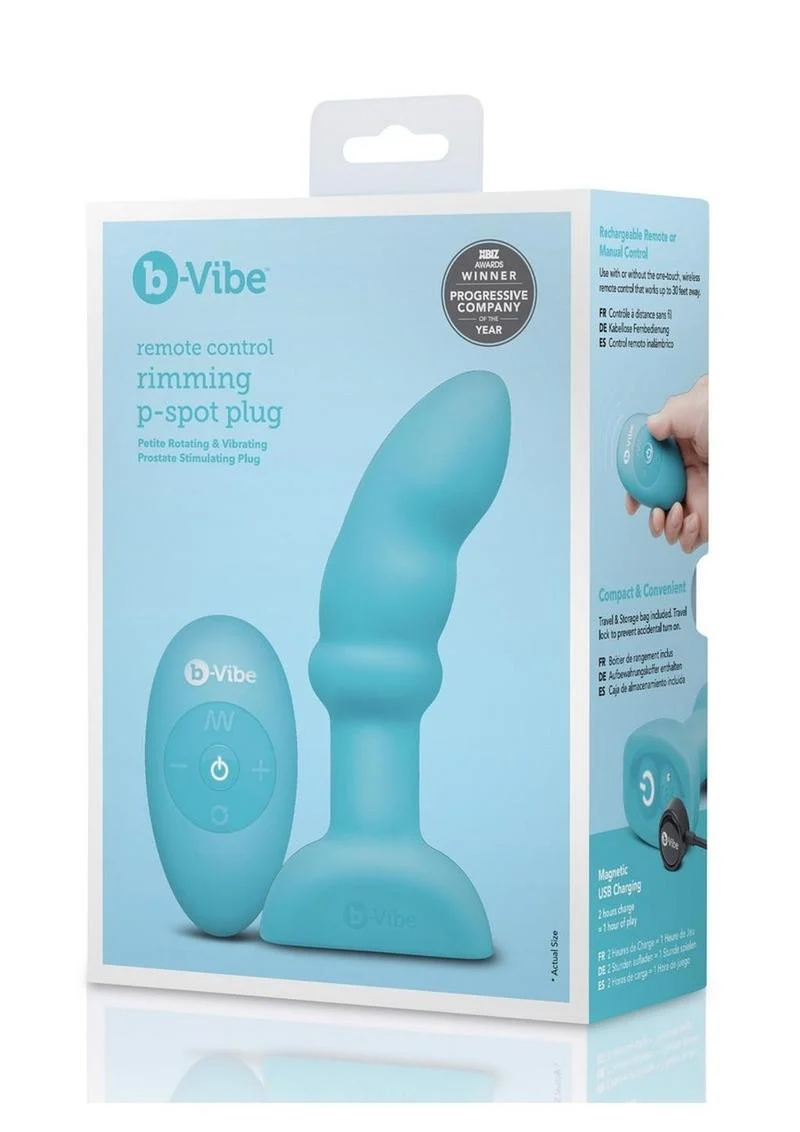 B-Vibe Remote Control Rimming P-Spot Rechargeable Silicone Plug