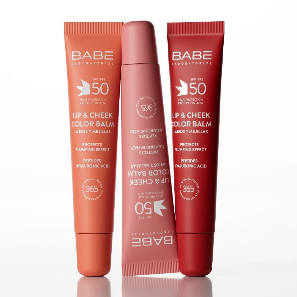 Babé Lip and Cheek Color Balm SPF50 Plumping Effect
