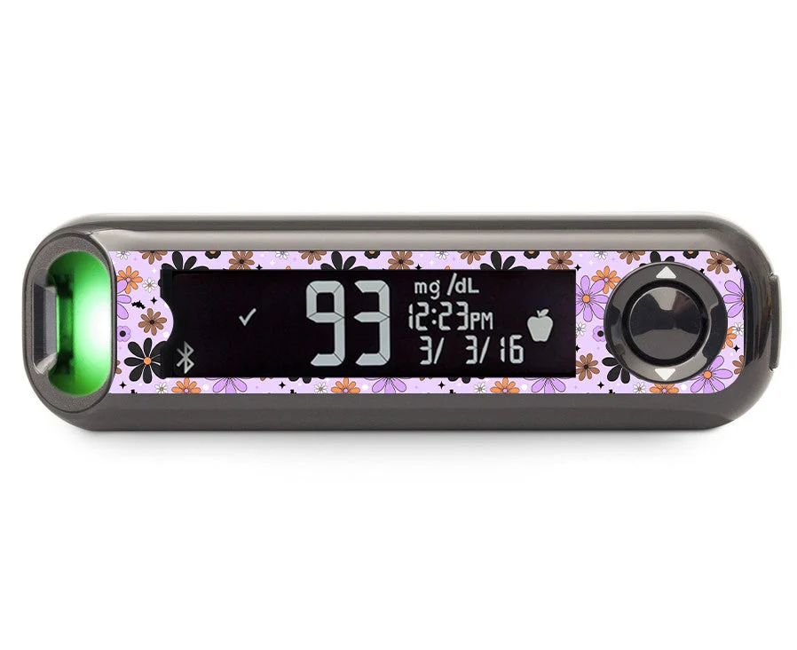 Batty Blooms Bayer Contour© Next One Glucometer Sticker - Pump Peelz