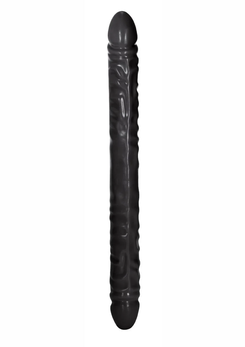 Black Veined Double Dildo